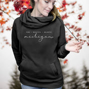 "Majestic"Women's Fleece Funnel Neck Pullover Hoodie Test