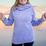 "Majestic"Women's Fleece Funnel Neck Pullover Hoodie Test