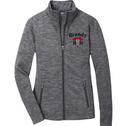 Chaqueta de enfermera personalizada con rayas digitales para damas L231