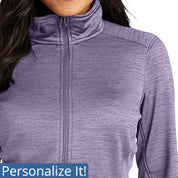 Chaqueta de enfermera personalizada con rayas digitales para damas L231