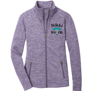 Chaqueta de enfermera personalizada con rayas digitales para damas L231