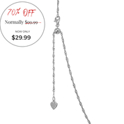 24"Italian Sterling Silver Milano Twist Adjustable Chain