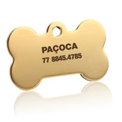 Pingente de identificação personalizado para coleira
