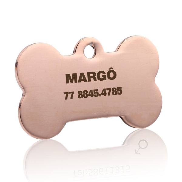 Pingente de identificação personalizado para coleira