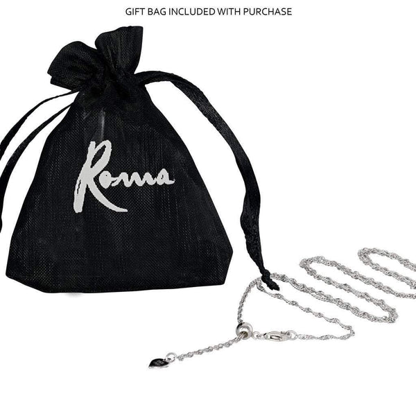 24"Italian Sterling Silver Milano Twist Adjustable Chain