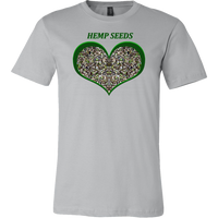 Show Some Love for Hemp Seeds in Green Heart T-shirt