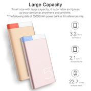 Slim 10000 MAh ROCK Portable Ultra-thin Polymer Metal Alloy Powerbank Battery