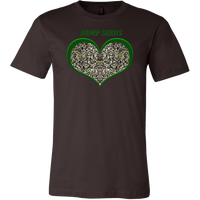 Show Some Love for Hemp Seeds in Green Heart T-shirt