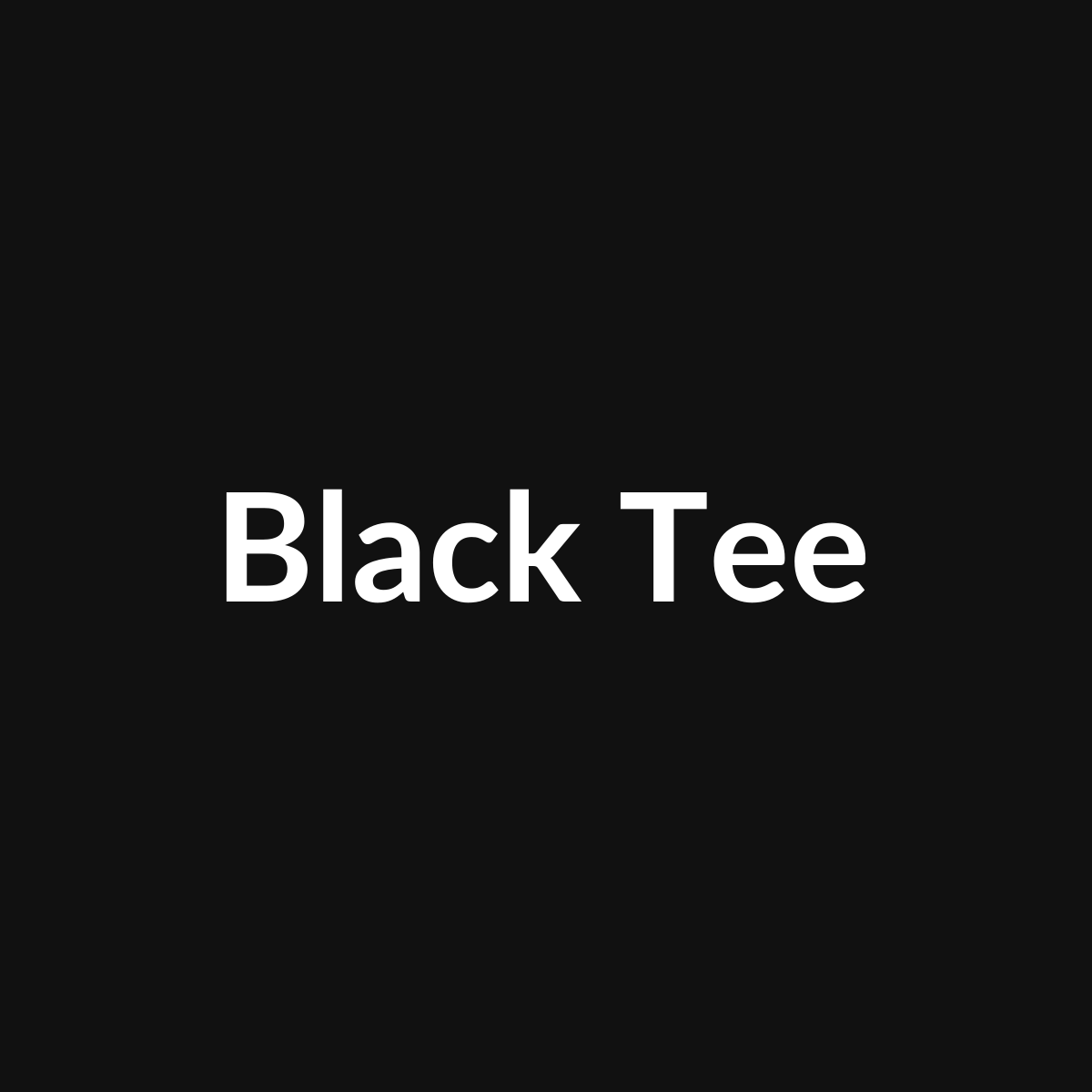 Black tee