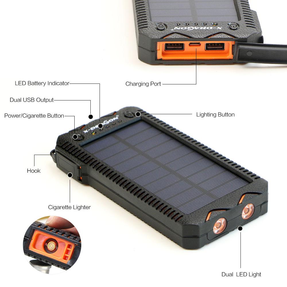 Copy of ALLPOWERS 15000mAh Solar External Battery Electric Cigarette Lighter Power Bank (ORIGINAL)