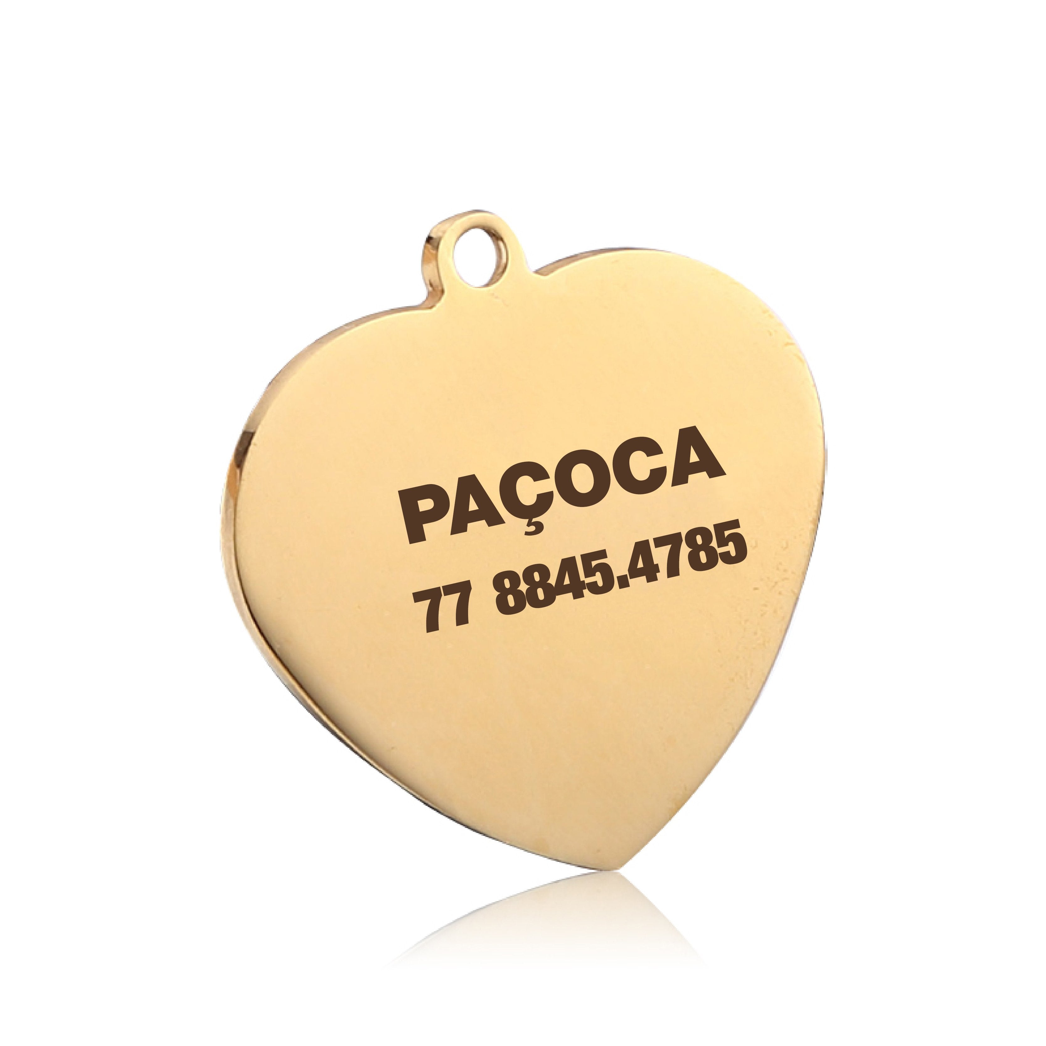Colgante con etiqueta de identificación personalizada para collar