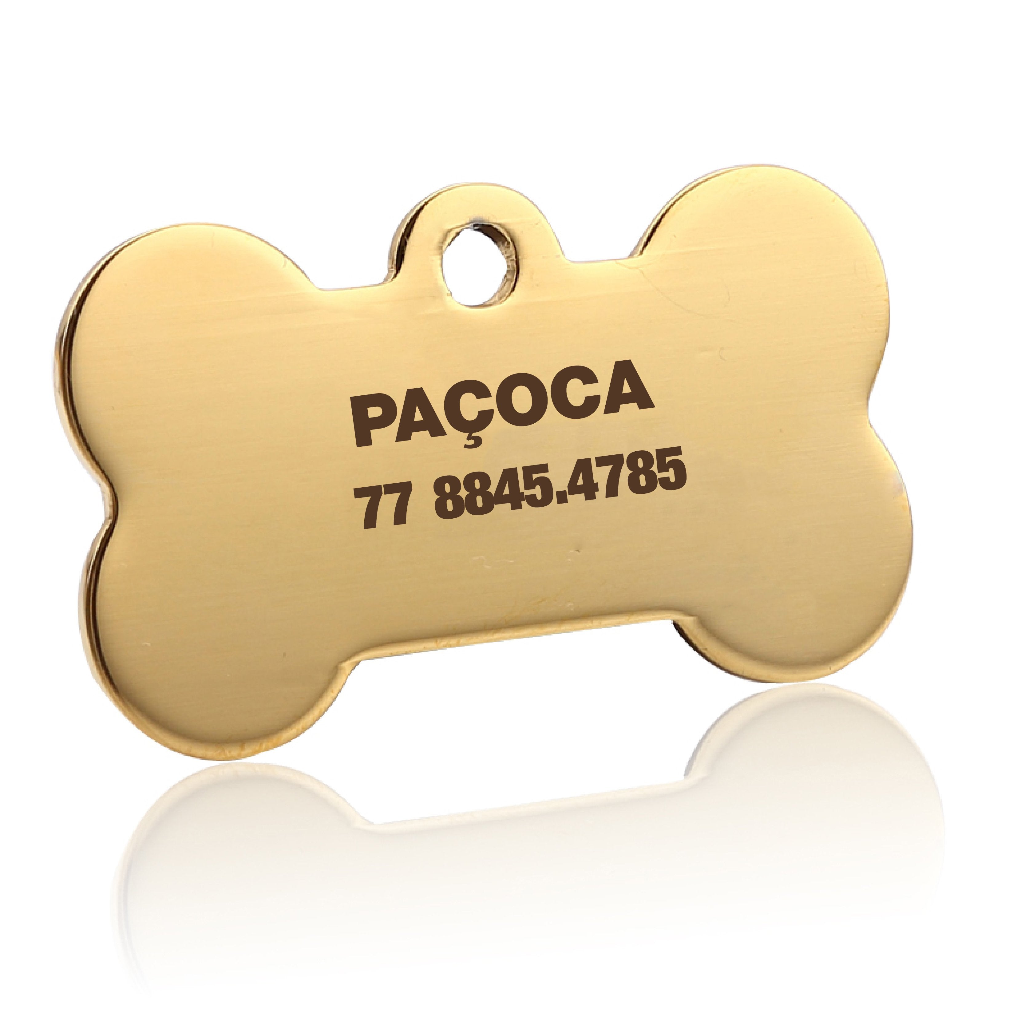 Pingente de identificação personalizado para coleira