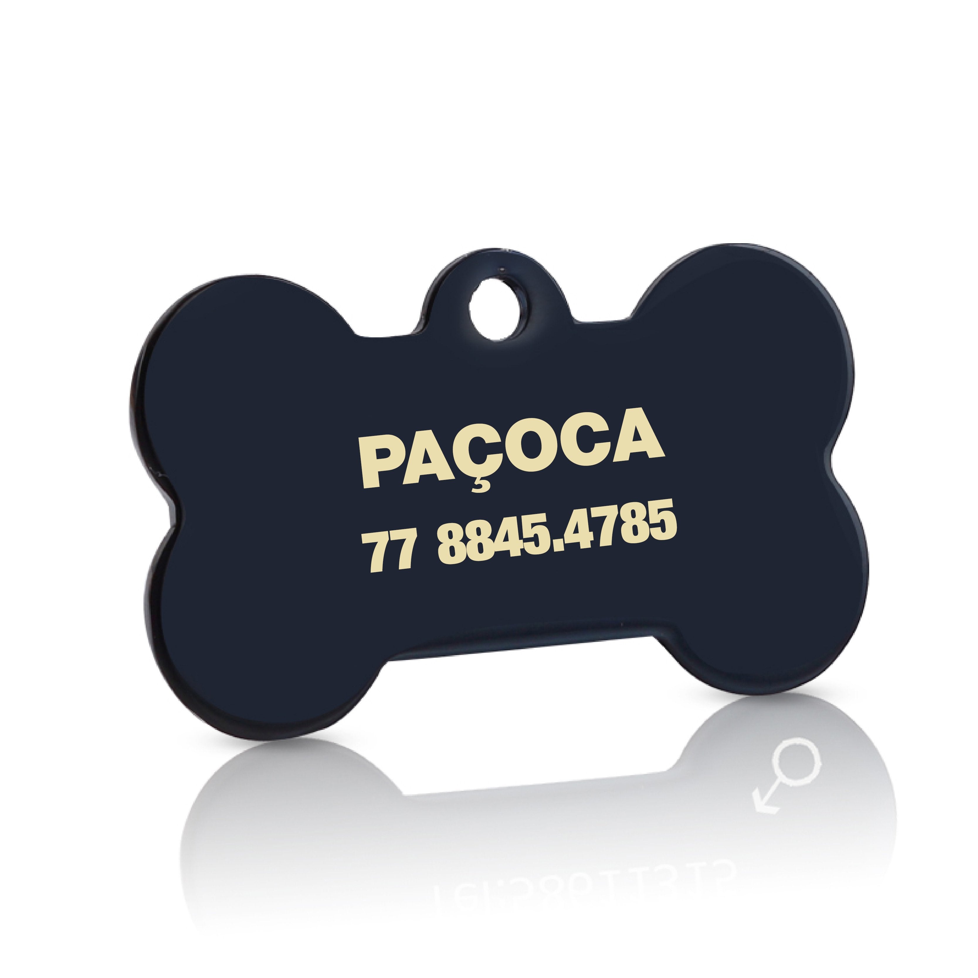 Colgante con etiqueta de identificación personalizada para collar