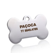 Pingente de identificação personalizado para coleira