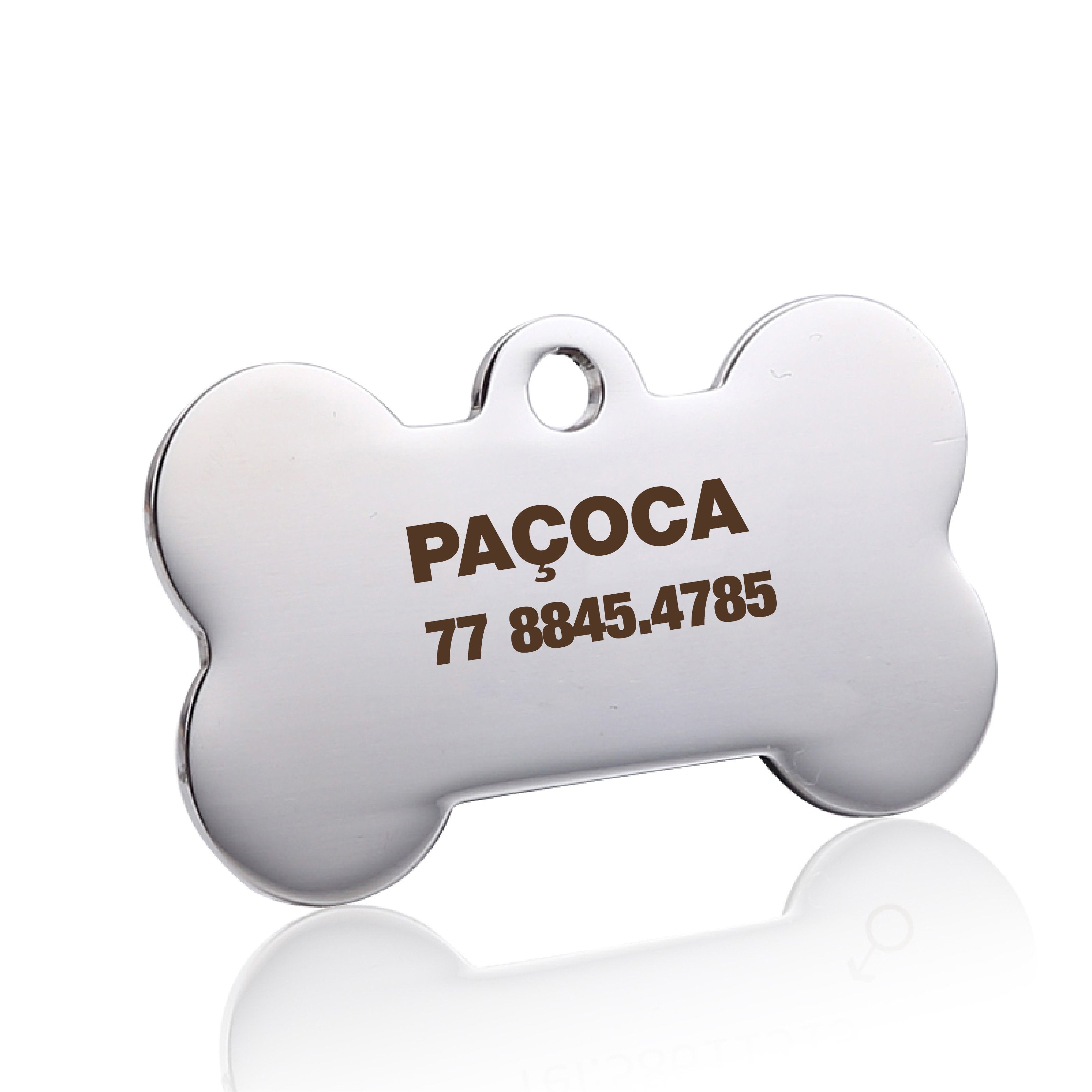 Colgante con etiqueta de identificación personalizada para collar