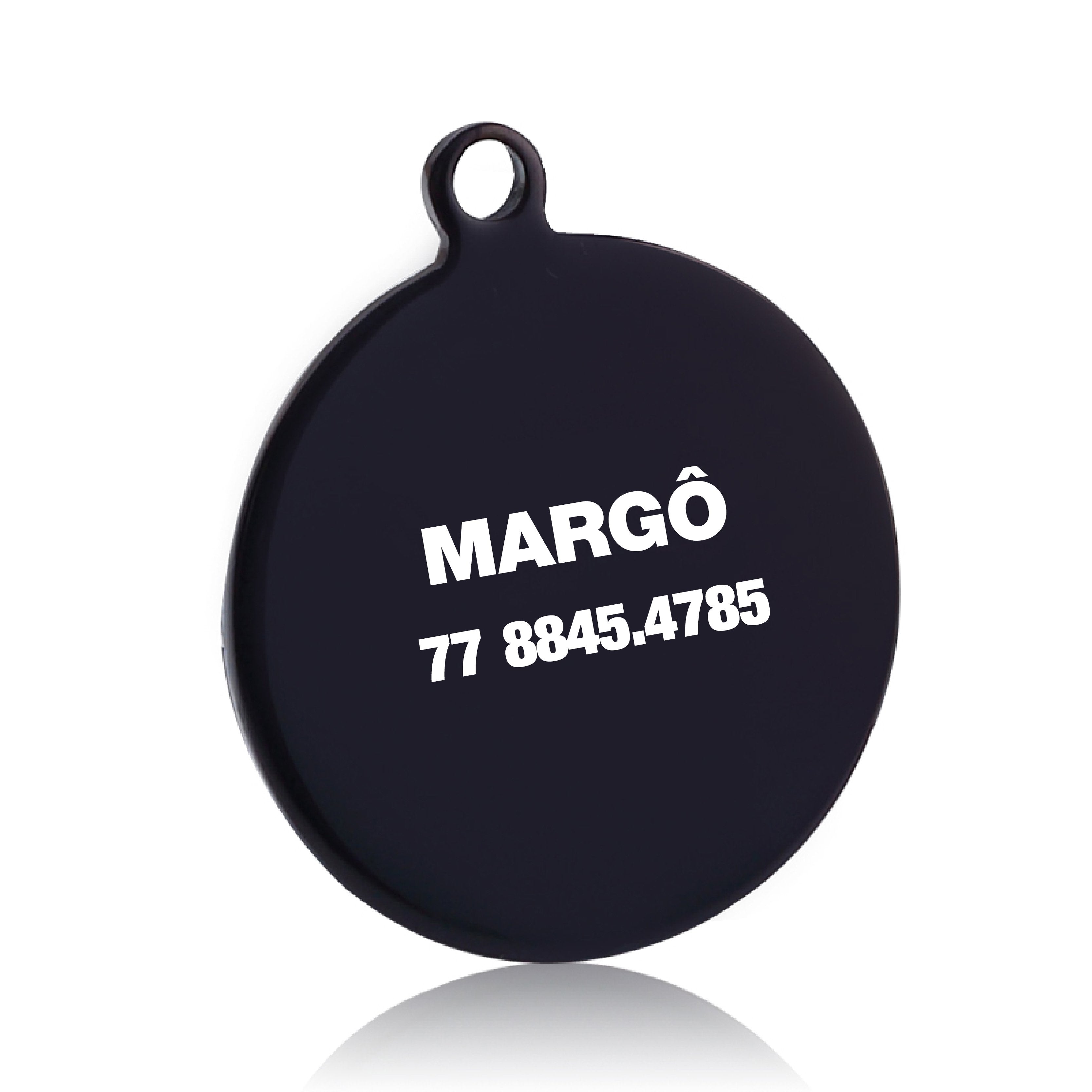 Colgante con etiqueta de identificación personalizada para collar
