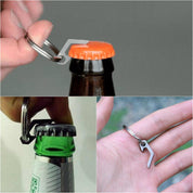Tegoni EDC Gear Mini Lightweight Bottle Beer Opener Keyring Pocket Tool Utility