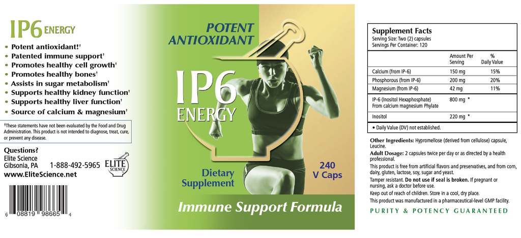 IP6 Energy - 240 V Caps Immune Support Formula