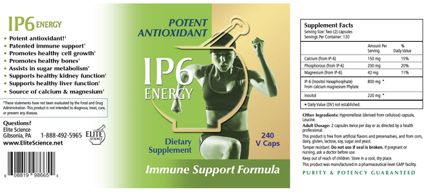 IP6 Energy - 240 V Caps Immune Support Formula