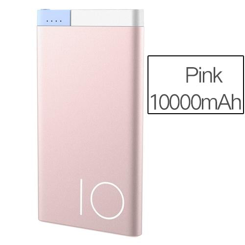 Slim 10000 MAh ROCK Portable Ultra-thin Polymer Metal Alloy Powerbank Battery
