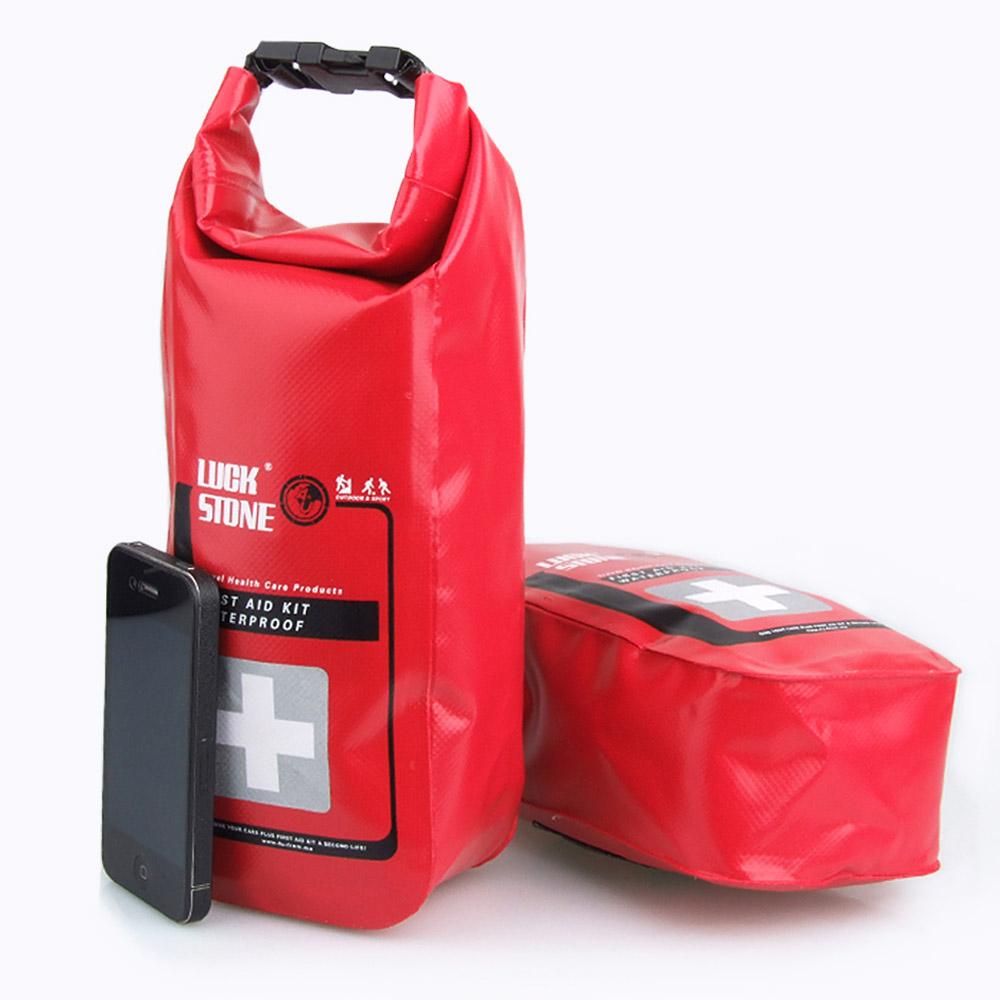 Botiquín de primeros auxilios de emergencia LIXADA de 2 l, impermeable, vacío, para viajes, rafting, acampada