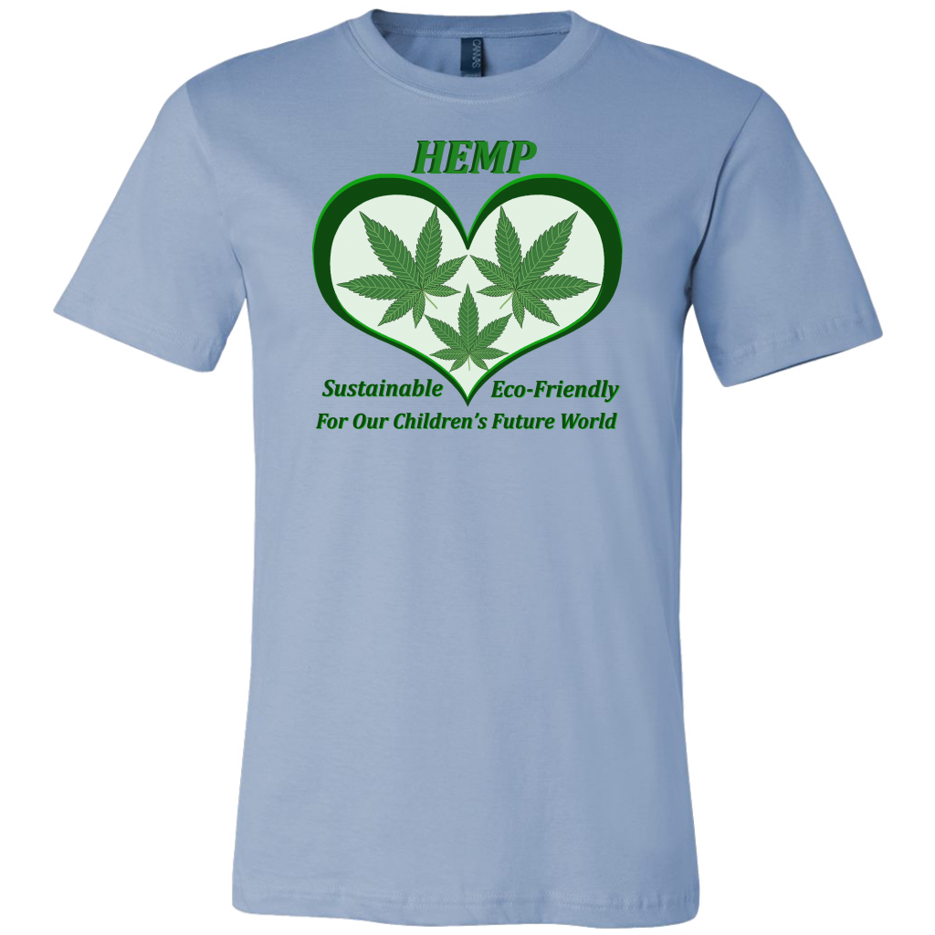 Hemp For Sustainable Future for Children??-3 Hemp Leaves Floating in a Green Heart
