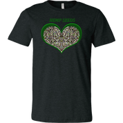 Show Some Love for Hemp Seeds in Green Heart T-shirt