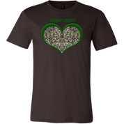 Show Some Love for Hemp Seeds in Green Heart T-shirt
